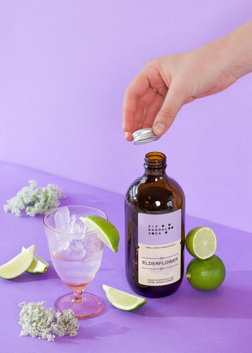Elderflower Syrup Six Barrel Soda Co.