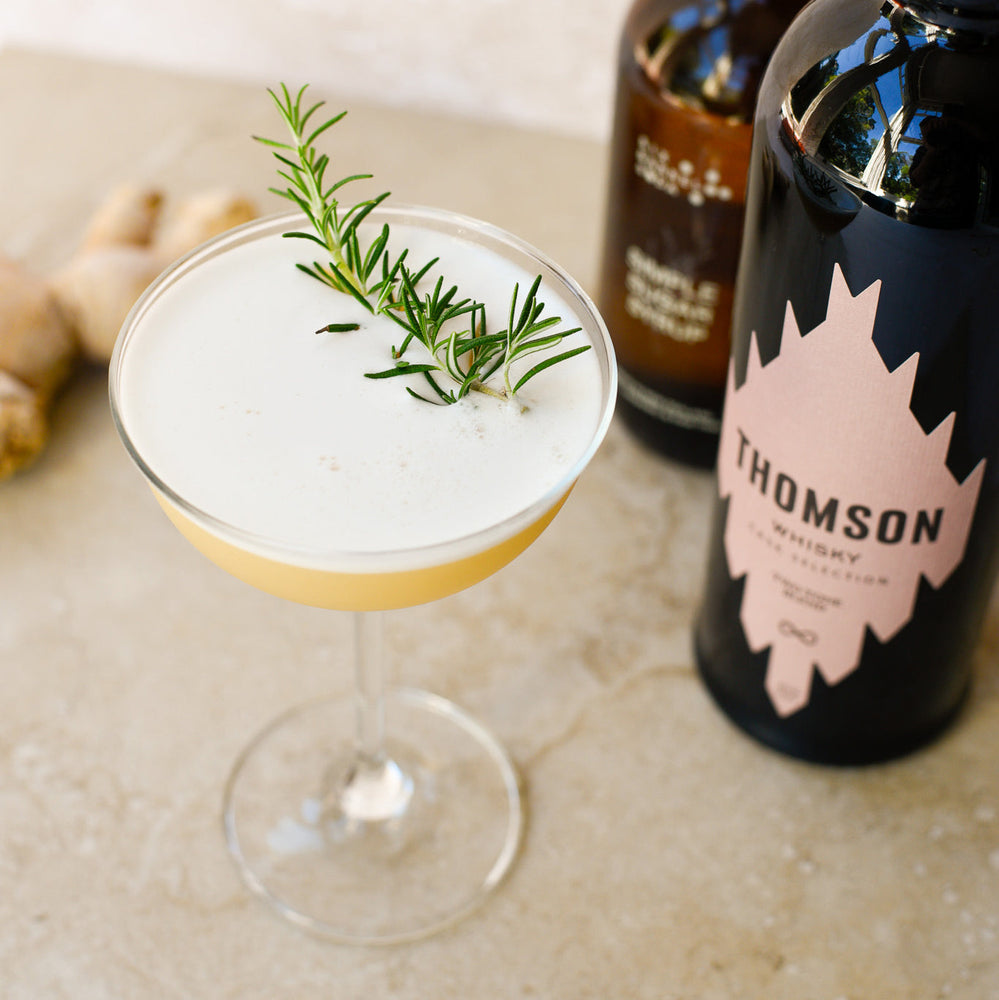 Rosemary & Ginger Whisky Sour – Six Barrel Soda Co.
