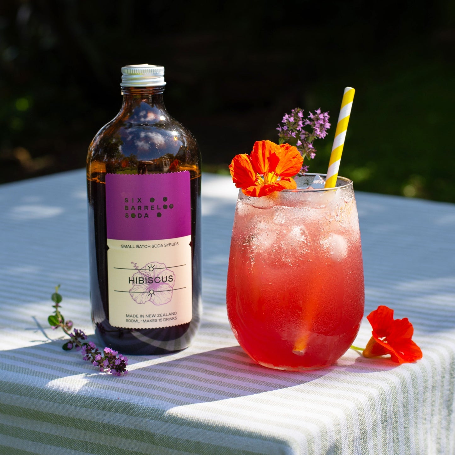 Spiced Hibiscus Fizz
