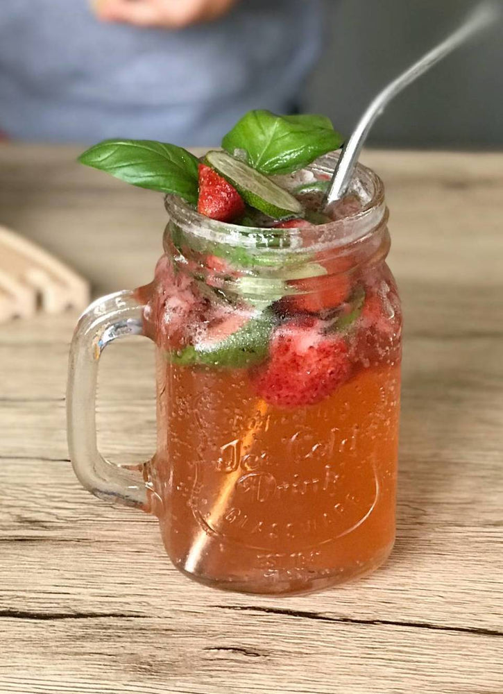 Strawberry Basil Moscow Mule - Six Barrel Soda Co.