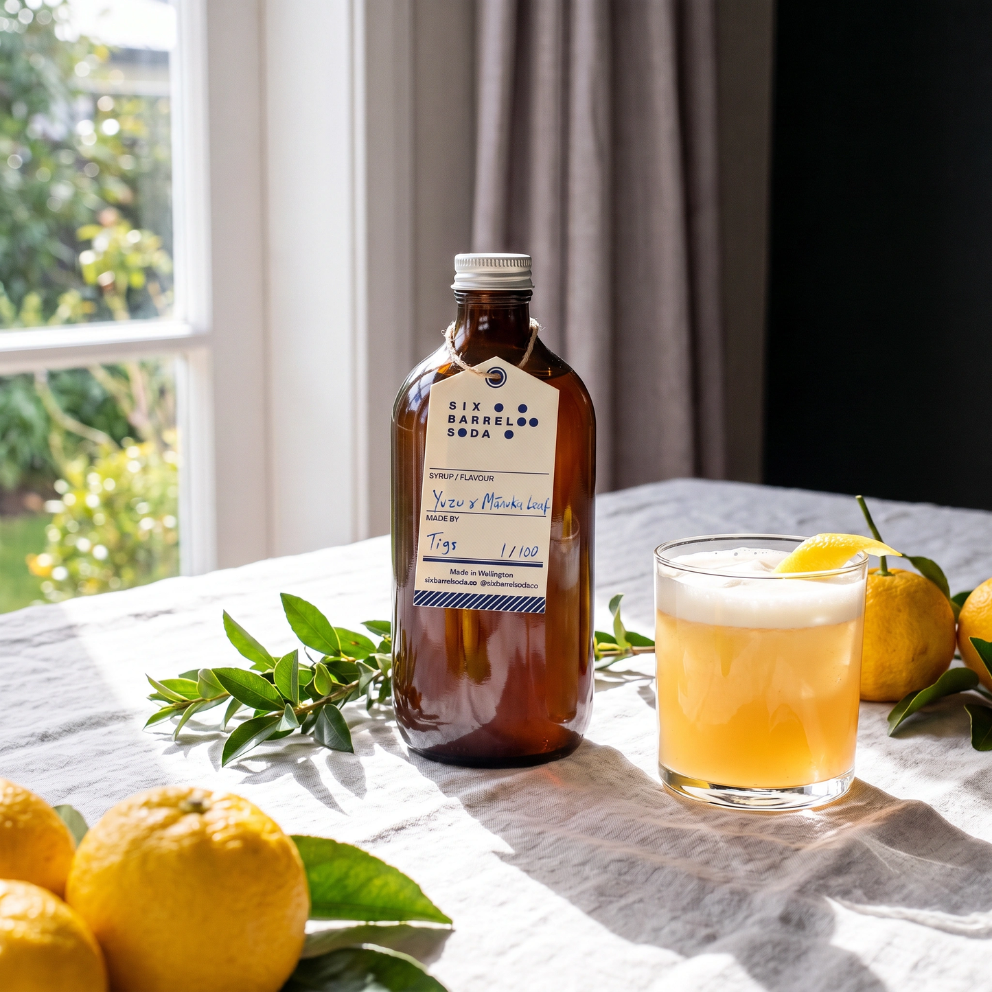 Yuzu & Mānuka Whisky Sour