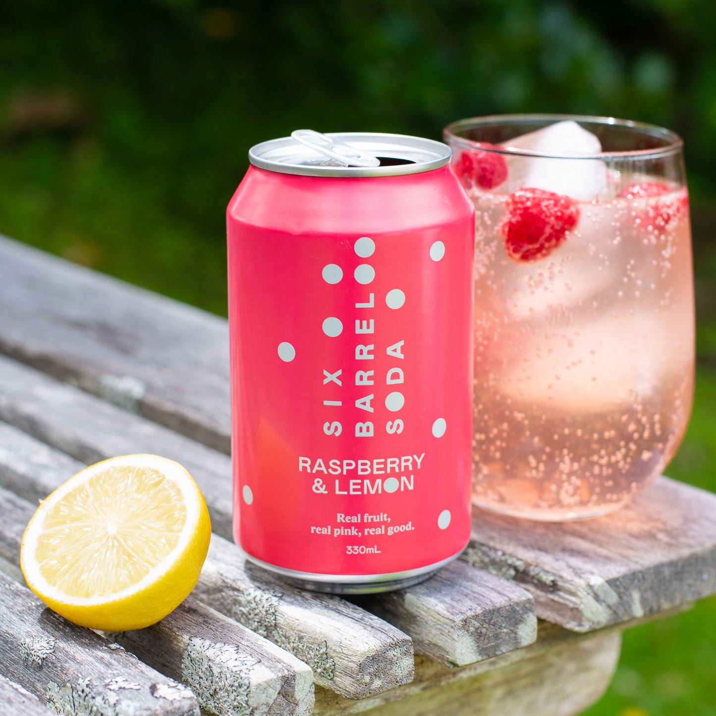 
                  
                    Raspberry & Lemon Soda 330mL - 24 pack
                  
                