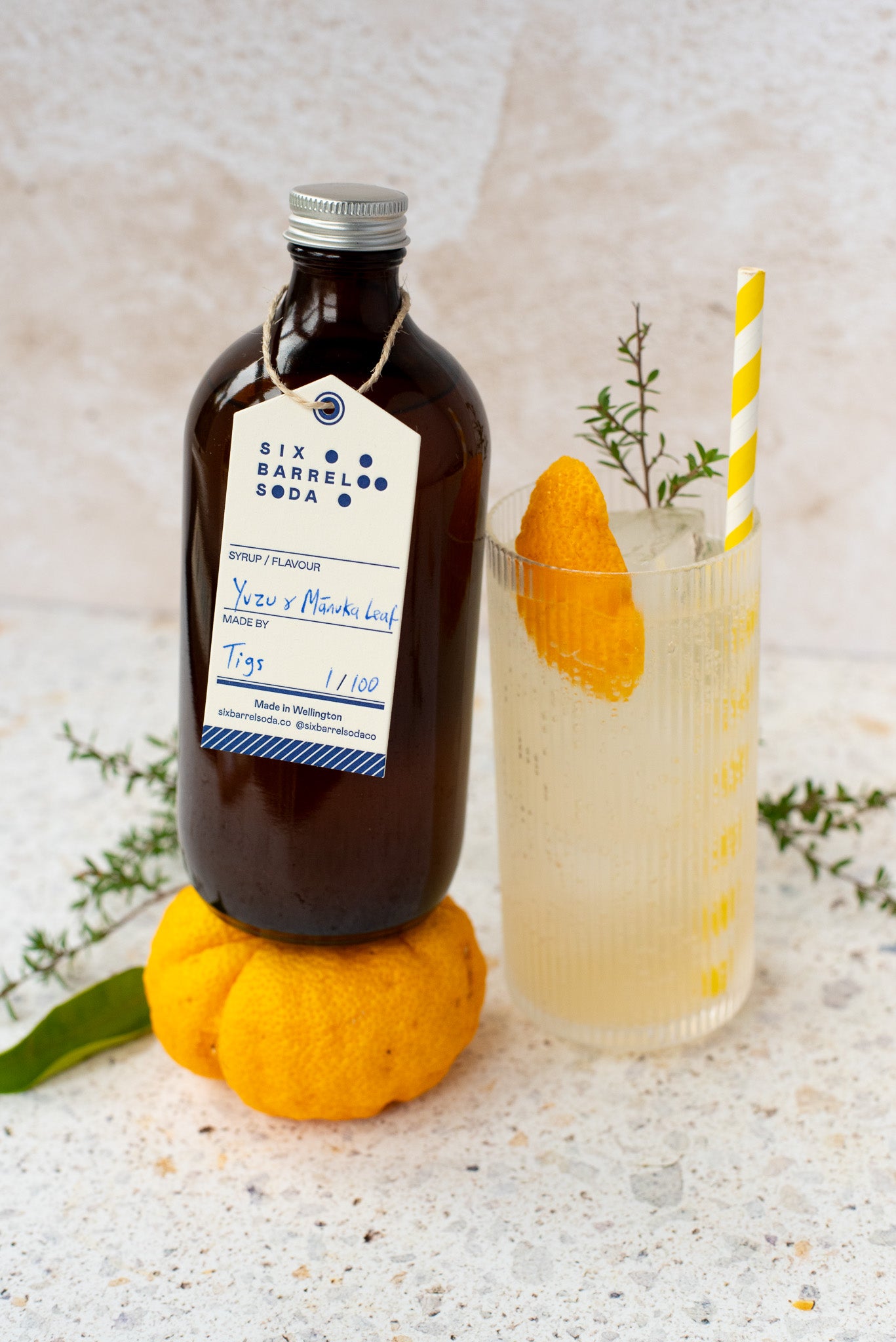 
                  
                    Yuzu & Mānuka Leaf Soda Syrup
                  
                