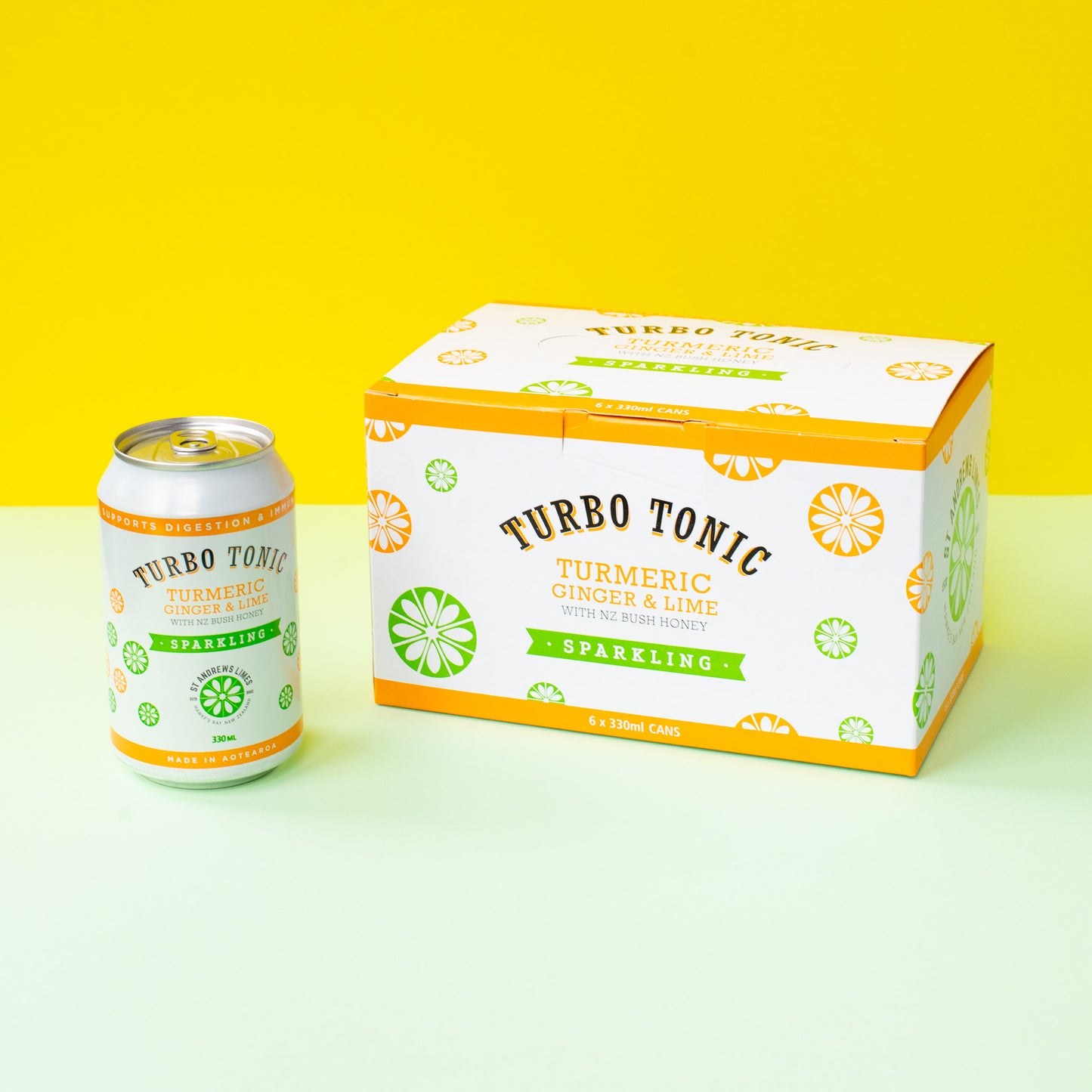 
                  
                    Turbo Tonic Sparkling – Turmeric, Ginger & Lime
                  
                