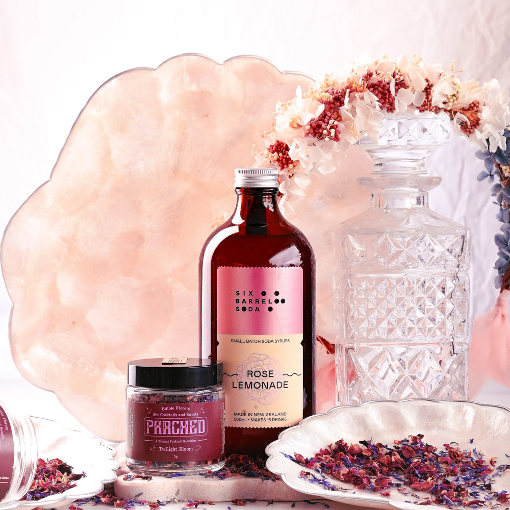 Rose Lemonade Syrup + Twilight Bloom Set