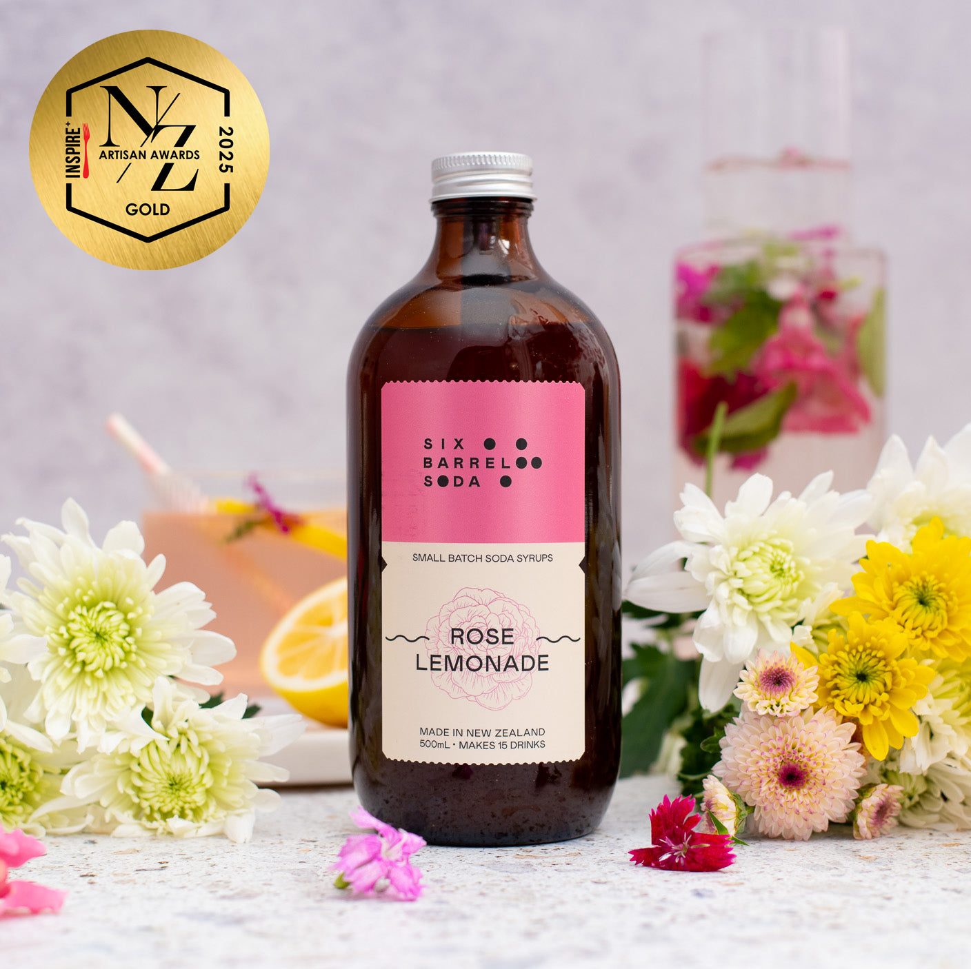 
                  
                    Rose Lemonade Soda Syrup
                  
                