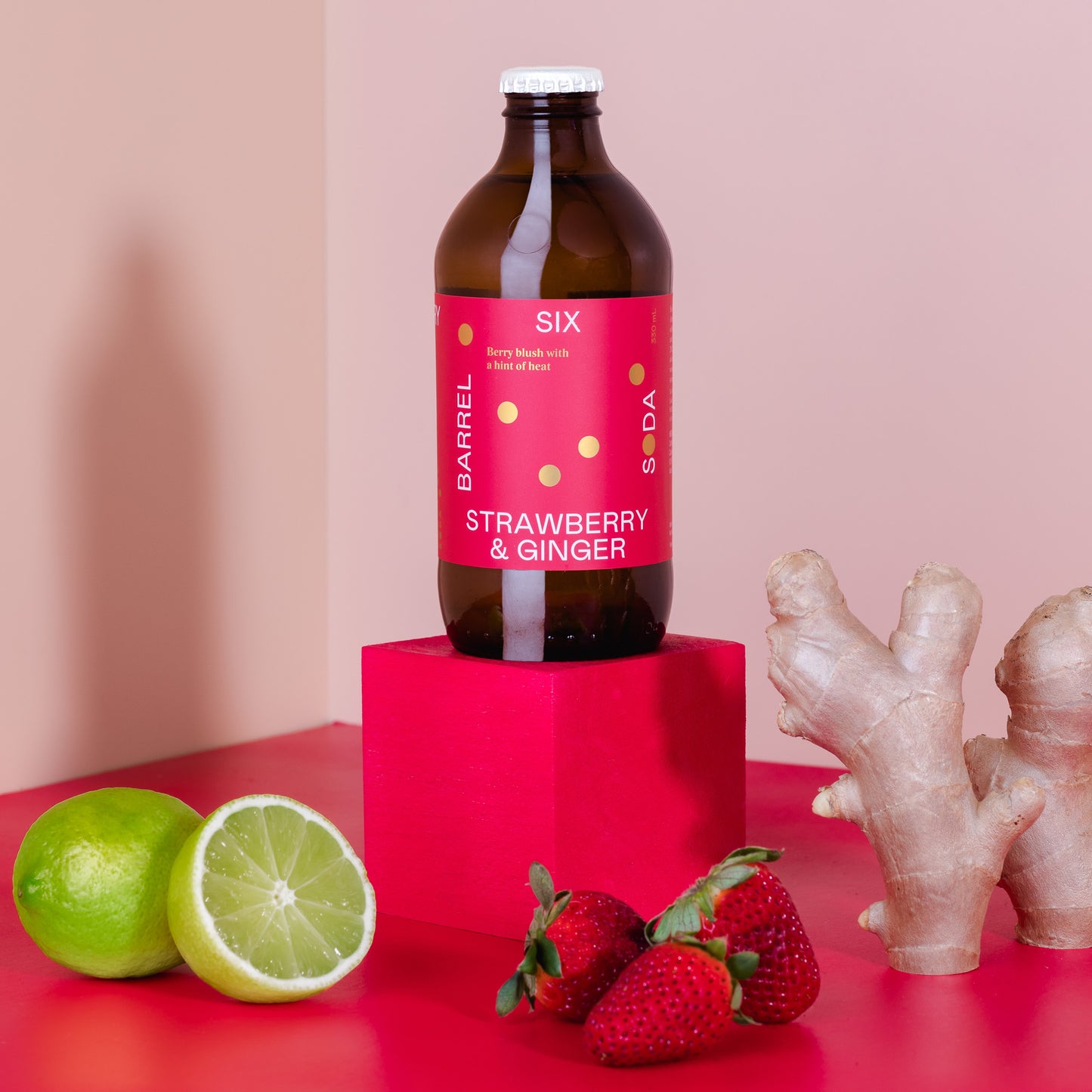 
                  
                    Strawberry & Ginger Soda 330mL - 15 pack
                  
                