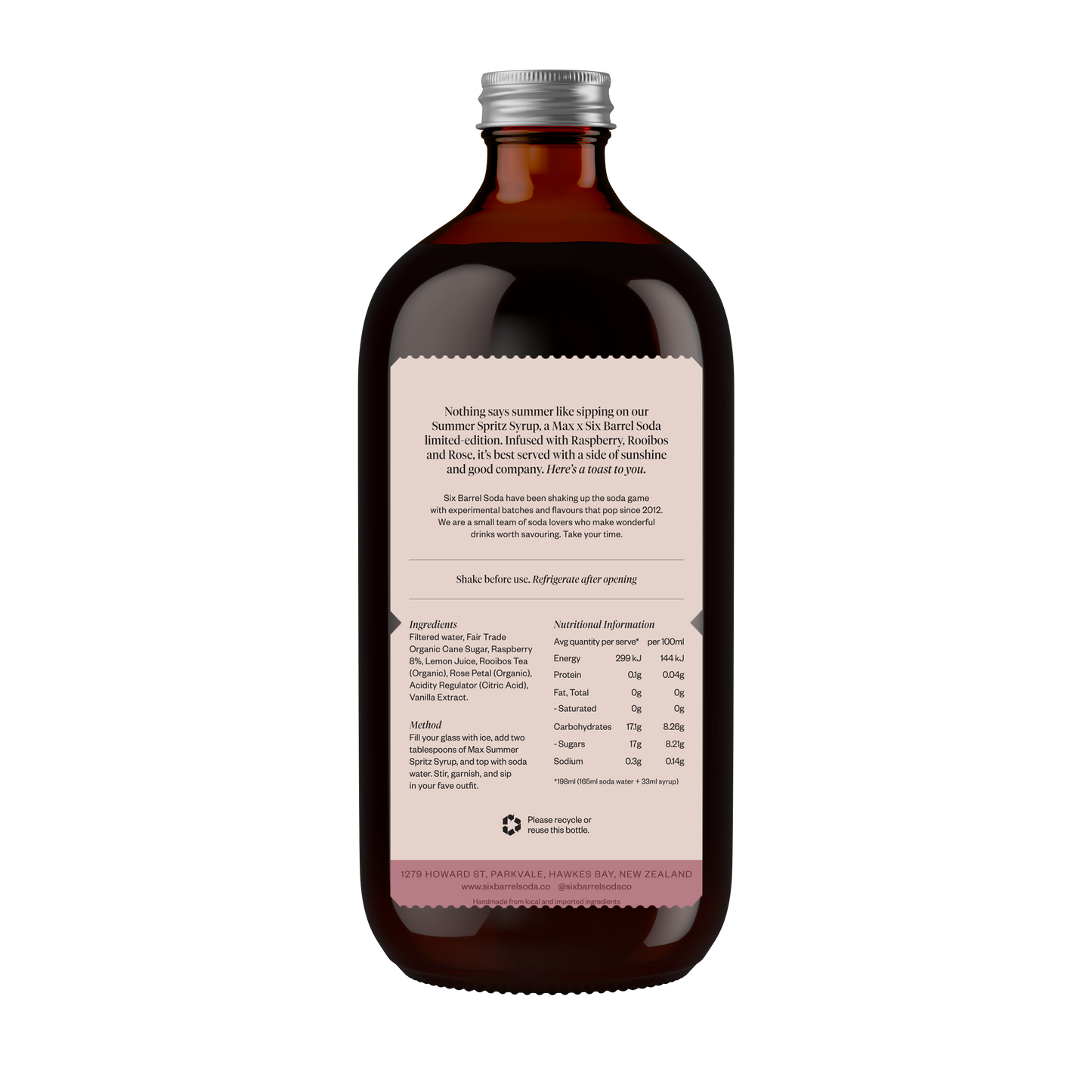 
                  
                    Summer Spritz - Raspberry, Rooibos & Rose
                  
                