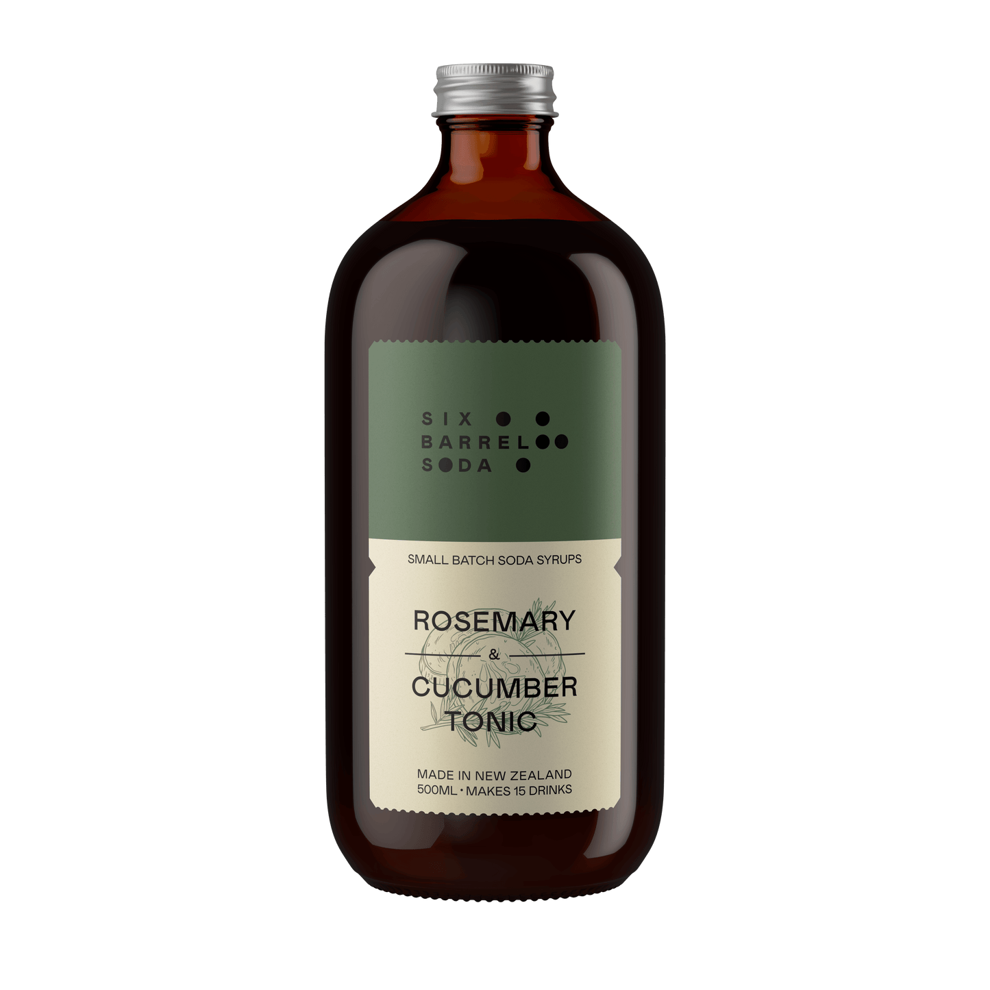 Rosemary & Cucumber Tonic Syrup - Six Barrel Soda Co.