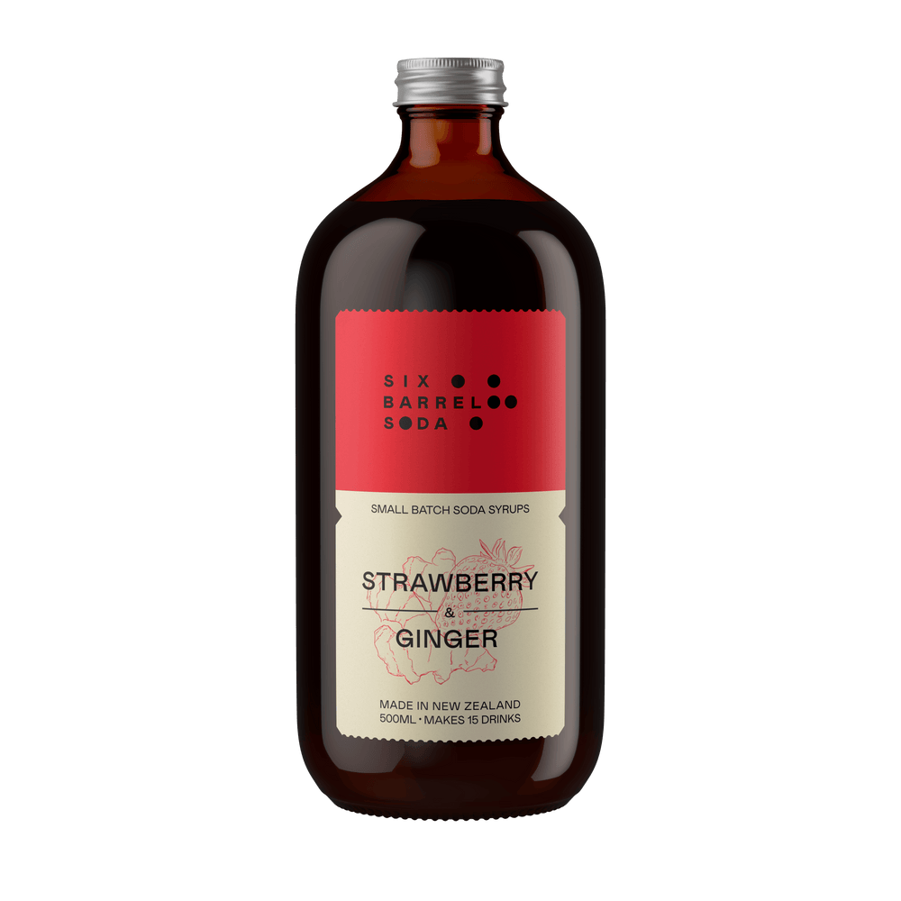 
                  
                    Strawberry Ginger Syrup - Six Barrel Soda Co.
                  
                